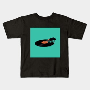 music pizza surrealism Kids T-Shirt